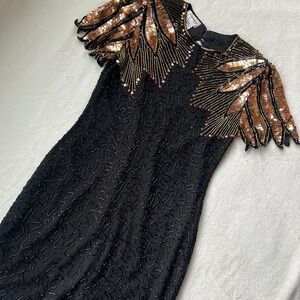 Vintage Stenay sequin 80s dress